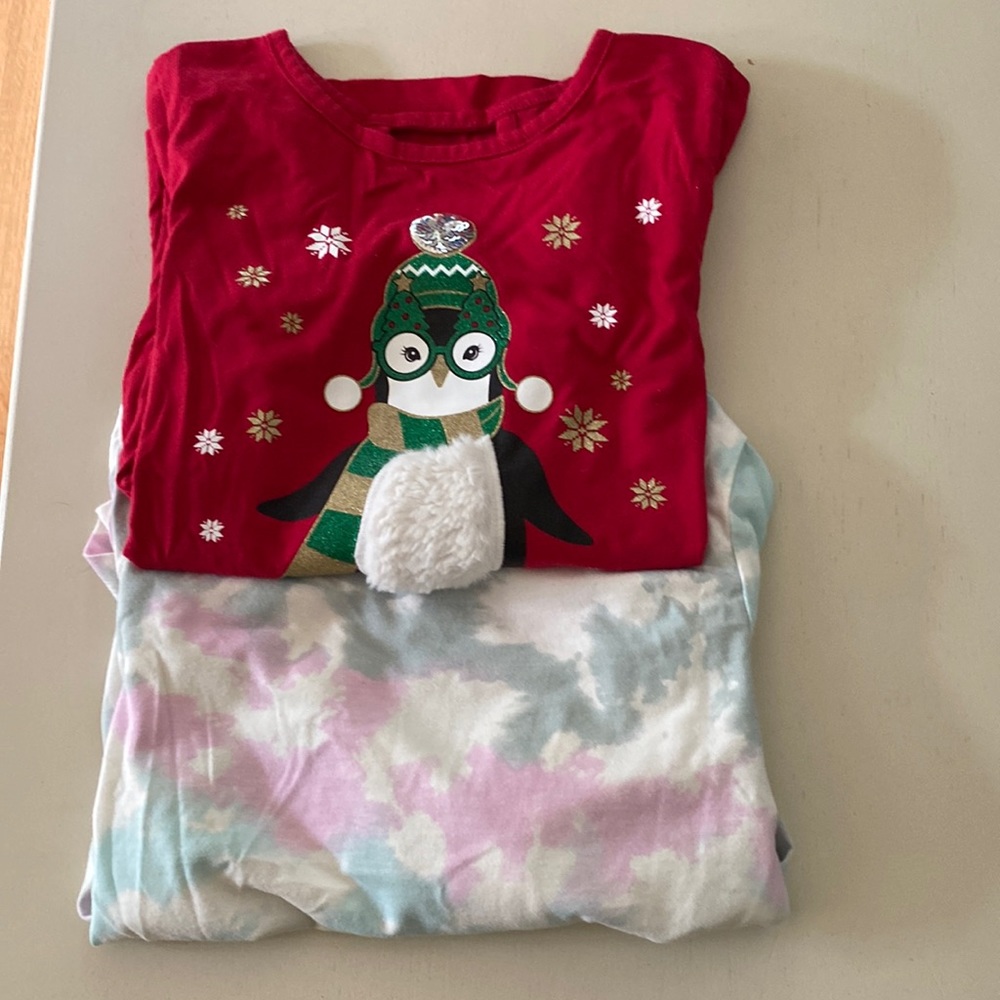 2 pc girls long sleeve t-shirt bundle